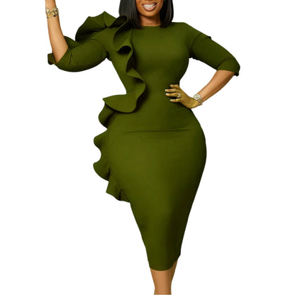 Women Dress Mid Length Dresses Sexy Vestidos Y2k Streetwear Elegant