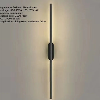 DecorBites™ Linear Tube LED Wall Lamp Living Room Bedside Foyer Corridor Sconce Panel