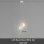 DecorBites™ Kids Star Cloud Moon Pendant Lamp with Remote Control Dimming