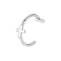 1PC Stainless Steel Fake Nose Ring Hoop Septum Rings Non-Pierced C