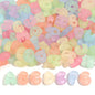 20-30pcs/lot Big Hole Cartoon English Letters Acrylic Beads Colored