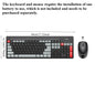 Wireless Keyboard and Mouse Set for Desktop Laptop Silent Business Keyboard Mouse Combo