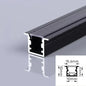 DecorBites™ LED Aluminum Profile Recessed U/YW-Shape Hidden Channel Milky Cover Bar Strip Light