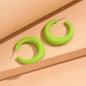 Simple Big Round Star Heart Hoop Earrings For Women Geometric Plastic Exaggerated Earring Hyperbole Trendy Ring Earrings Jewelry