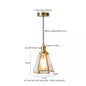 DecorBites™ Glass LED Hanging Lamp | Minimalist Copper Pendant Light