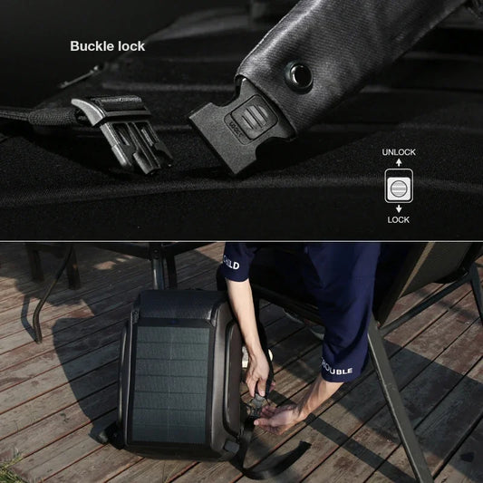 High-quality Outdoor Fitness Popular waterproof usb charging multi-function bag solar battery power distribution board backpack
