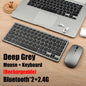 2.4G Wireless Keyboard Mouse Set Bluetooth 5.0 Keyboard Mouse Combo 3 modes Mini Keyboard Mouse For Laptop PC Accessories