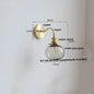 DecorBites™ Green Class Ball LED Wall Light with Copper Socket for Bedroom Living Dining Room