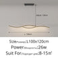 DecorBites™ LED Pendant Chandelier: Modern Nordic Strip Light for Dining, Kitchen, Office, Coffee Room