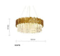 DecorBites™ Golden Crystal Ceiling Light for Modern Living Room and Dining Room