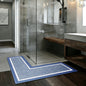 Simple L-shaped shower mat bathroom mat diatomaceous earth absorbent mat toilet anti-slip mat door mat