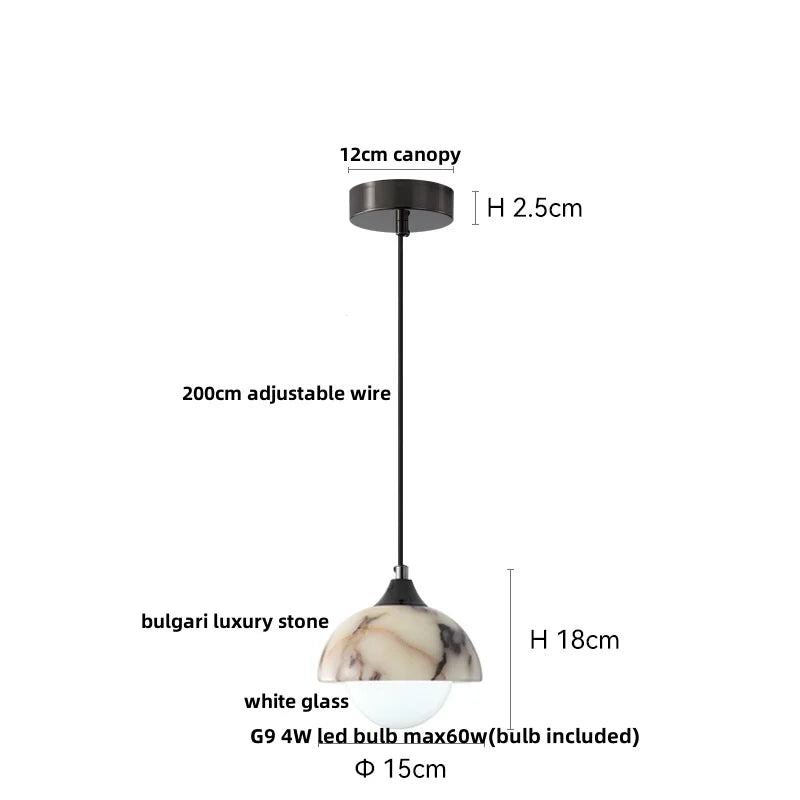 DecorBites™ LED Pendant Lamp Adjustable Wire Globe Hanging Light Fixtures