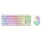 Free Wolf T87 Wireless Charging Keyboard Mouse Set Game Luminous Wireless Keyboard and Mouse Set