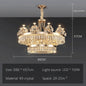 DecorBites™ Luxe Crystal Ceiling Chandelier - Elegant Home Decor Hanging Light for Living Room