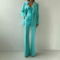 Solid Suit Jacket Corset Pants 3 Piece Set Women Corset Lapel Coat Straight Pants Lady Set 2026 Summer Autumn Commute Outfit New