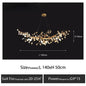 DecorBites™ Kapok Flower Glass Crystal Chandelier for Living Room Dining Bedroom