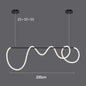 DecorBites™ LED Long Hose Chandelier for Dining Room Kitchen Bar Pendant Lamp