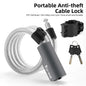 WEST BIKING Bike Foldable Lock Anti-theft Electric E-Bike Chain Padlock Motorcycle Safety Portable Locks Bicycle Accessories