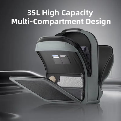 35L Large Capacity Solar Backpack 30W USB Charging Hiking Travel Bag for Mobile Phone Outdoor Camping Rucksack with Power