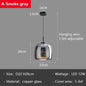 DecorBites™ Glass LED Pendant Chandelier for Dining Room Bar Bedroom Decor