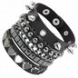 4pcs/set Gothic Punk Rock Square Rivet Bracelet Daily and Party Gothic