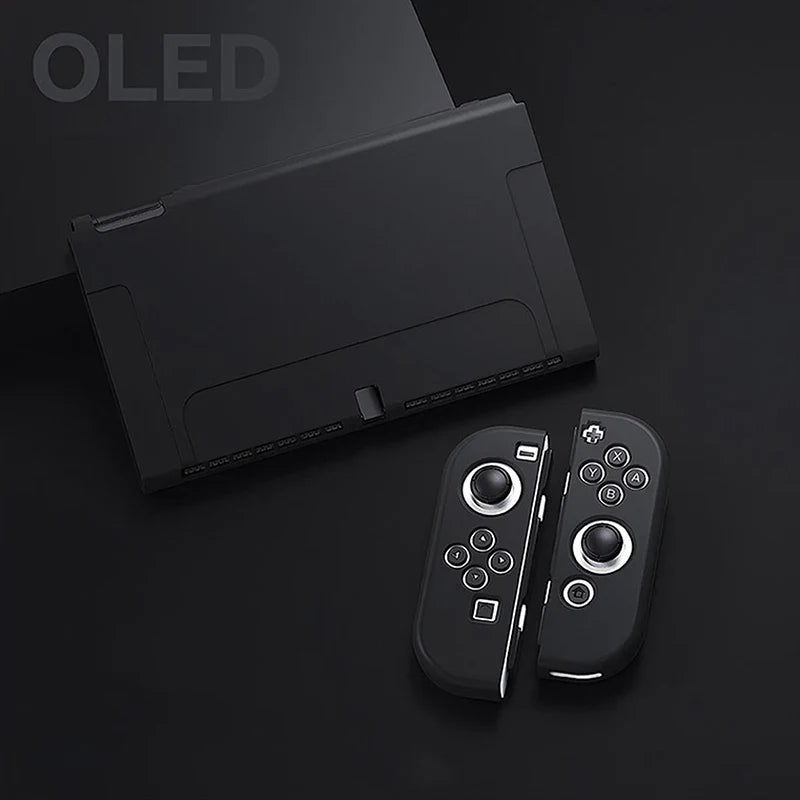 Protective Case Compatible with  Switch OLED Console and Joy-Cons,Switch Can Be Inserted in Dock with Shell Nintendo Switch Skin