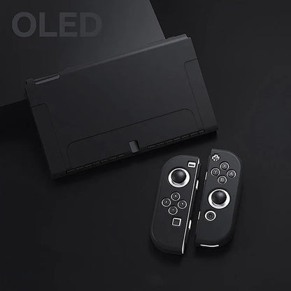 Protective Case Compatible with  Switch OLED Console and Joy-Cons,Switch Can Be Inserted in Dock with Shell Nintendo Switch Skin