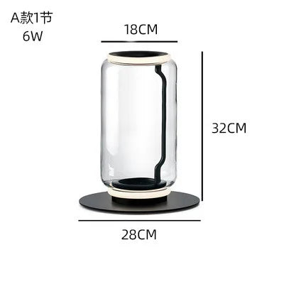 DecorBites™ Glass LED Floor Lamp for Modern Interior Decor