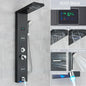 DecorBites™ LED Light Shower Faucet System: Rainfall, Massage Jets, Waterfall Panel with Temperature Control