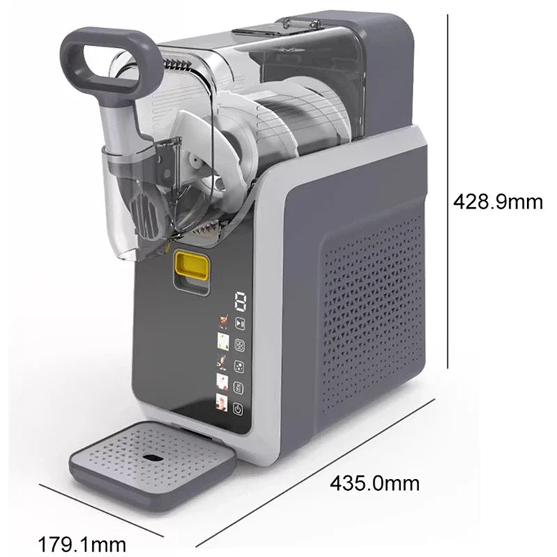 Snow Melting Machine Small Household Cold Drink Slush Machine Smoothie Beverage Machine Milkshake Shaved Ice Full Set