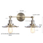 DecorBites™ Industrial Retro LED Wall Lamp with Two Heads and Pull Chain Switch
