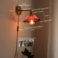 DecorBites™ Japanese Style LED Glass Copper Wall Lamp Sconce for Restaurant, Bar, Bedroom, Bathroom