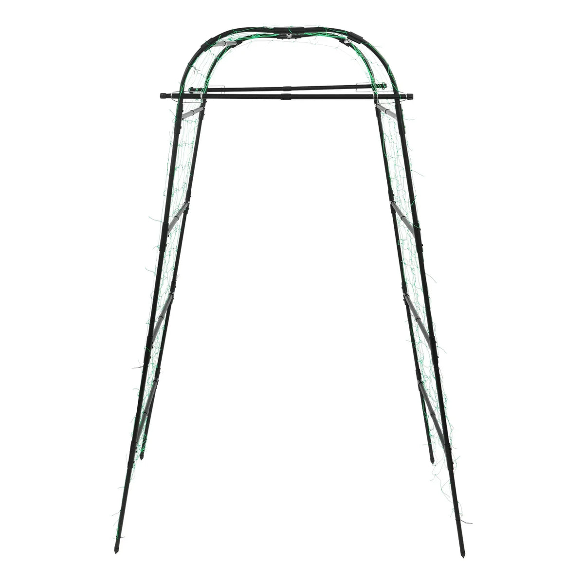 Garden Arch Trellis 82.7in Tall, Climbing Plant Support 35.4x31.5in, Steel Arbor for Cucumber Grape Vine Tomato