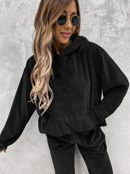 Autumn Winter Tracksuit Women Two Piece Set Oversized Hoodie