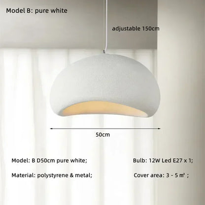 DecorBites™ Japanese Style Wabi-sabi LED Pendant Chandelier for Living, Dining, or Bar Decoration