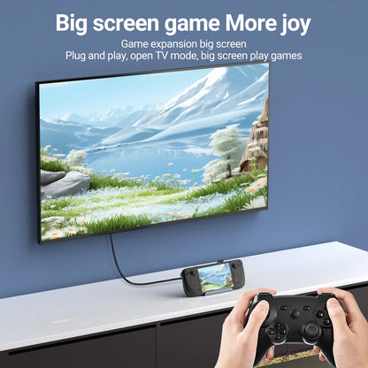5 In 1 USB-C Game Hub Type-C Console Dock With 4K HDMI+PD 100W+USB 2.0*3 For Mobile Phone Laptop Steam Deck ROG Alloy