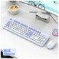 K-Snake WK200 Wireless Keyboard Mouse Set Cute Punk Keycap USB Wireless Business Keyboard Mouse Set Laptop Typing Office