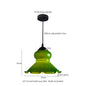 DecorBites™ Green Glass LED Pendant Light for Home Decor and Cafe Lighting