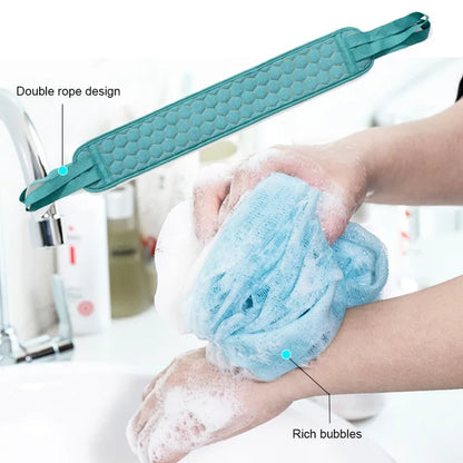 3pcs/set Body Cleaning Washcloth Bathroom Shower Ball Back Scrubber
