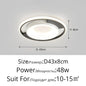 DecorBites™ LED Chandelier: Simple Modern Ceiling Lamps with Remote for Home, Bedroom, and Balcony