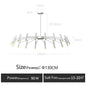 DecorBites™ LED Ceiling Chandelier: Minimalist Nordic Home Lighting for Living Room, Bedroom, Dining Area