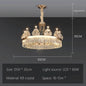 DecorBites™ Luxe Crystal Ceiling Chandelier - Elegant Home Decor Hanging Light for Living Room