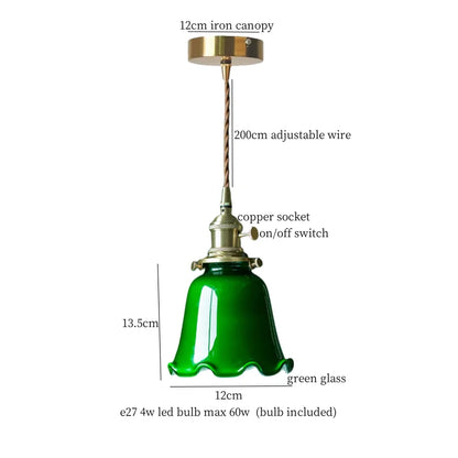DecorBites™ Glass LED Pendant Lamp: Nordic Minimalism for Bedroom, Living Room, Kitchen & More