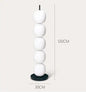 DecorBites™ Gourd String Floor Lamp, White Glass Lampshade, Designer Nordic Floor Light