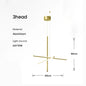 DecorBites™ LED Linear Ceiling Chandelier Italian Designer Luxury Dining Room Chandelier
