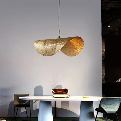 DecorBites™ Leaf Light Copper Chandelier Pendant Lamp for Bedside Living Room Dining Bar