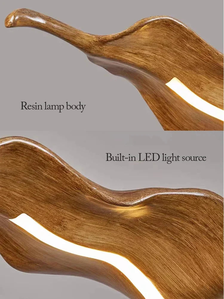 DecorBites™ Leaf Pendant Lights: Dimmable RC Hanging Lamp for Indoor Decor Lighting
