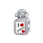 925 Sterling Silver Fashion Bee Honey Jar Sunflower Autumn Series