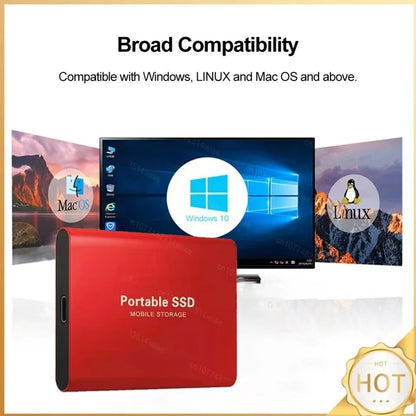 4TB Mini External Solid State Drive Portable SSD 8TB Hard Drive Small