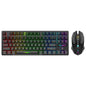 R905 Wireless Illuminated Keyboard and Mouse Set, Color-Matching Office and Gaming E-Sports Set, 87-Key Rechargeable Keyboard